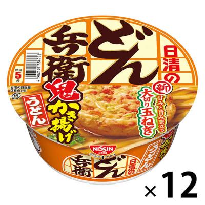 日清食品 日清のどん兵衛 鬼かき揚げうどん　1セット（12食入）　日清食品