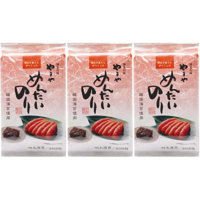 やまやコミュニケーションズ やまや韓国明太のり8枚8切×3P 1個