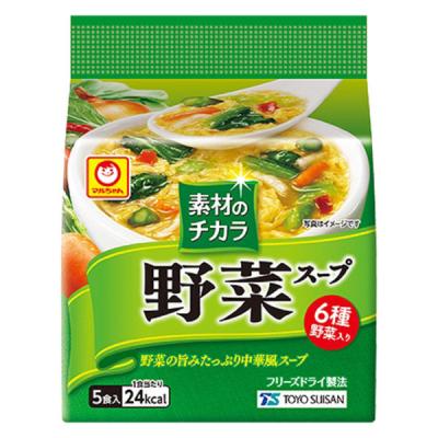 フリーズドライ マルちゃん 素材のチカラ 野菜スープ 1セット（5食入） 東洋水産