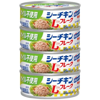 LOHACO - はごろもフーズ シーチキンL（エル）フレーク 70g×4缶 1個