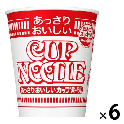 日清食品 あっさりおいしいカップヌードル 6個 カップ麺 カップラーメン 大容量まとめ買い 大量購入がお得