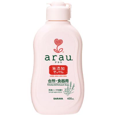 arau.（アラウ.） 台所・食器用せっけん 天然ハーブの香り 本体 400mL 1個 サラヤ