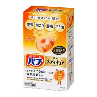 バブ メディキュア 柑橘の香り 1個（6錠入） 透明タイプ 花王