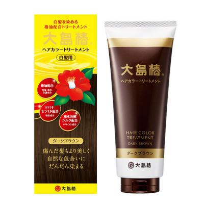 大島椿 ヘアカラートリートメント ダークブラウン 180g 大島椿