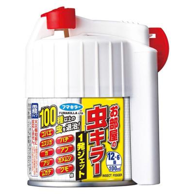 カメムシ コバエ ユスリカ ムカデ 蜂 駆除 お部屋の虫キラー 1発ジェット 100ml 1個 殺虫剤 フマキラー