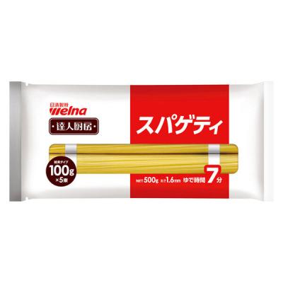 日清　達人厨房 結束タイプスパゲティ 1.6mm　1袋（500g）　100g×5束　パスタ　業務用