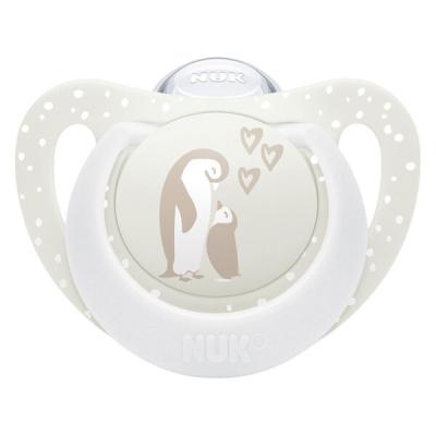NUK おしゃぶりプレミアムチョイス（ケース付き） 0ー6カ月用 ホワイト 1セット（1個×3） ダッドウェイ