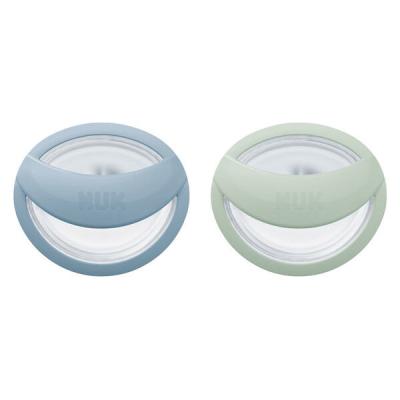 NUK おしゃぶりパーフェクトマッチ（ケース付） 2個セット 0ー6カ月用 BL＆GR 1セット（1個×3） ダッドウェイ