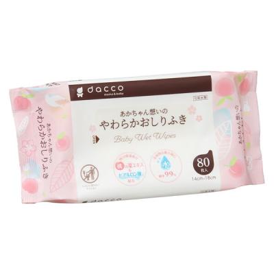 dacco あかちゃん想いのやわらかおしりふき 1セット（80枚入×24パック）厚手 リニューアル オオサキメディカル