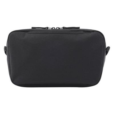 無印良品 撥水　再生ポリエステル　背面ポケット付き　ショルダーバッグ 黒 タテ１７×ヨコ２８×マチ６ｃｍ  良品計画