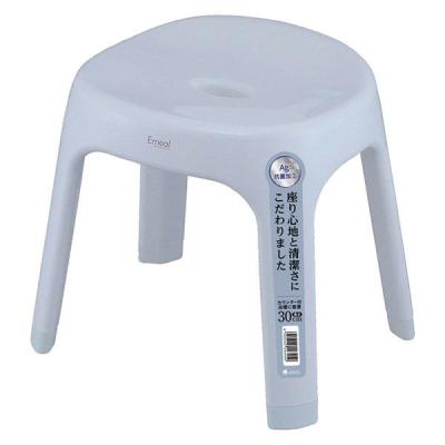 風呂いす Ag抗菌 座面高さ 30cm ブルー 4本脚タイプ Emeal エミール 1個 アスベル