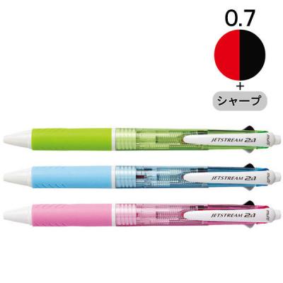 ジェットストリーム2＆1 多機能ペン 0.7mm 2色+シャープ 3本カラーアソート MSXE3-500-07 三菱鉛筆