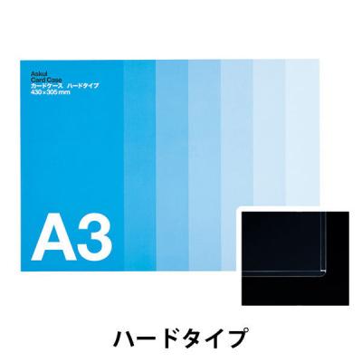 アスクル カードケース 薄型 A3 ハードタイプ  オリジナル