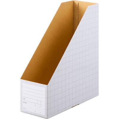 アスクル ボックスファイル A4タテ ダンボール製 グレー 10冊  オリジナル