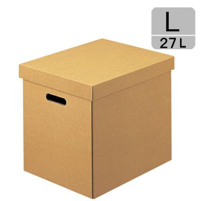 アスクル ダンボール収納ボックス（組立式） L 無地 段ボール  オリジナル