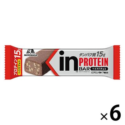 inバー（インバー） プロテイン ベイクドチョコ 6本 森永製菓 栄養補助食品