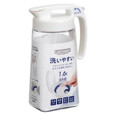 シームレスピッチャー 冷水筒 1.6L 熱湯可 日本製 K-1285W 1個 岩崎工業