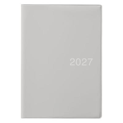 無印良品 月曜始まりマンスリー ウィークリースケジュール帳　２０２６年１２月始まり Ｂ６　グレー　六輝 祝日 月齢なし  良品計画