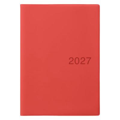無印良品 月曜始まりマンスリー ウィークリースケジュール帳　２０２６年１２月始まり Ａ５　赤  良品計画