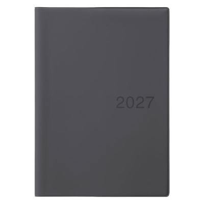 無印良品 月曜始まりマンスリー ウィークリースケジュール帳　２０２６年１２月始まり Ａ５　ダークグレー  良品計画