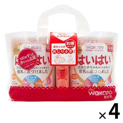 （0ヵ月から）和光堂 レーベンスミルク はいはい（大缶）810g×2缶パック（おまけ付き）1セット（4パック：8缶）防災 備蓄