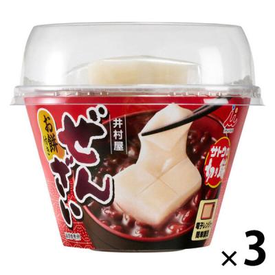 井村屋　お餅付きぜんざい　1セット（1個×3）　レンジ対応