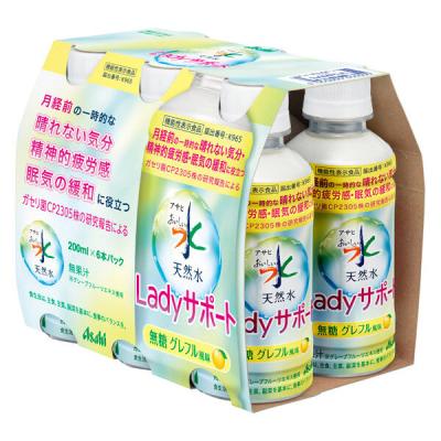 アサヒ飲料 アサヒ おいしい水 天然水 Ladyサポート 200ml 1パック（6本入）