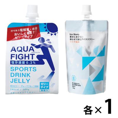 【お試しセット】アイススラリー ライチ風味＋スポーツドリンク ゼリータイプ パウチ 五洲薬品 （各1個） オリジナル