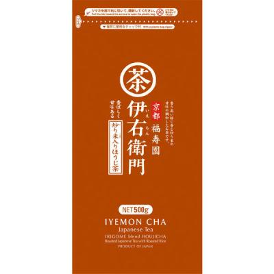 （水出し可）宇治の露製茶 伊右衛門 炒り米入りほうじ茶 業務用 1袋（500g）
