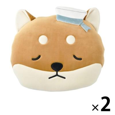 【アウトレット】りぶはあと クール背あてクッション コタロウ 88513-44 1セット（2個：1個×2）　ひんやり　接触冷感　リラックス　エコ