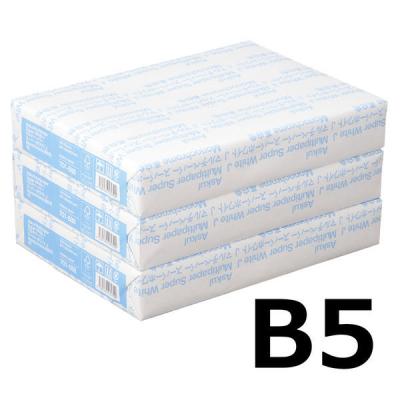 コピー用紙　アスクルマルチペーパー　スーパーホワイトB5 【500枚入✖︎１０冊】２箱 LOHACO - コピー用紙 マルチペーパー スーパーホワイトJ B5 1冊（500枚