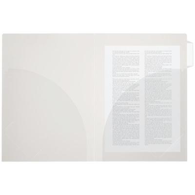 アスクル インデックス付き見開きカラークリアーホルダー クリアー 79393 1セット(100冊:10冊入×10袋) オリジナル