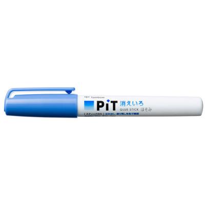 スティックのり（固形のり）　PIT　消えいろピットほそみ　乾くと色が消える　本体　PT-PC　3本　トンボ鉛筆
