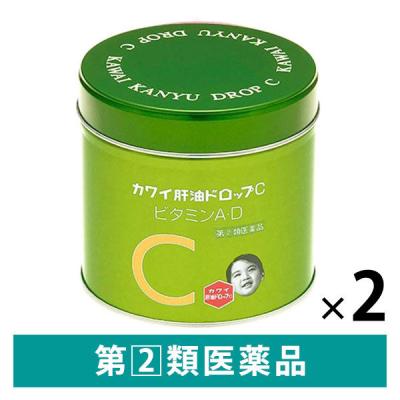 LOHACO - カワイ肝油ドロップC 150粒 2缶セット 河合薬業 オレンジ風味