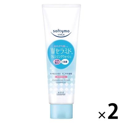 ソフティモ クレンジングウォッシュ セラミド 190g×2個 メイク落とし+洗顔