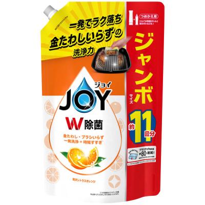 ジョイ W除菌 食器用洗剤 贅沢シトラスオレンジ 詰め替え ジャンボ 1425mL 1個 P＆G