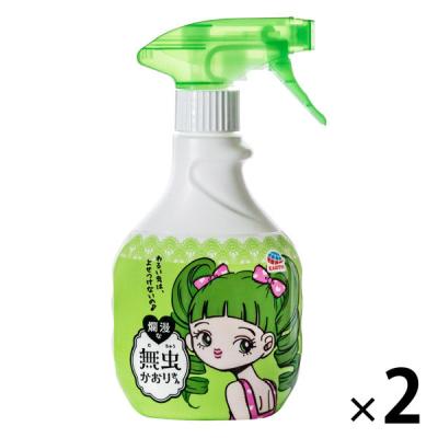 無虫かおりさん 爛漫なブーケの香り ファブリックミスト ダニよけ 除菌 消臭スプレー 400mL 1セット（2個） アース製薬