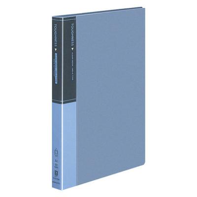 【アウトレット】コクヨ クリヤーブック＜タフネス＞ 固定式 A4縦 40枚ポケット青 ラ-F570NB 1冊