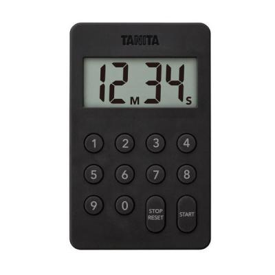 タニタ（TANITA） デジタルタイマー100分計 ブラック TD415 キッチンタイマー 1個