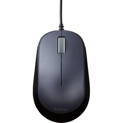 【アウトレット】マウス 有線マウス 3ボタン ブルーLED Chromebook 認定 ブラック M-Y8UBBK エレコム 1個