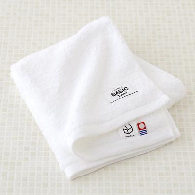今治タオル フェイスタオル ロハコ限定 LOHACO Basic towel ピュアホワイト 約34×80cm 1枚  オリジナル