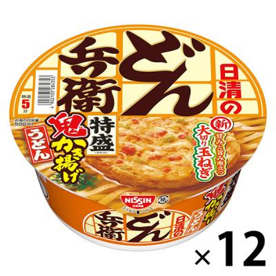 日清食品 日清のどん兵衛 特盛鬼かき揚げうどん[甘みと旨み際立つ大切り玉ねぎ] カップ麺 カップうどん 大盛 12個