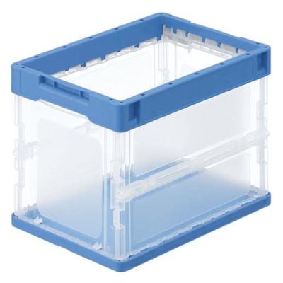 アスクル 折りたたみコンテナ 現場のチカラ ブラウン　20個セット 折りたたみコンテナ】 アスクル 軽量薄型折りたたみコンテナ 20L フタ