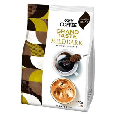 【インスタントコーヒー】キーコーヒー グランドテイスト マイルドダーク 1袋（140g）