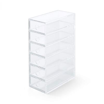 LOHACO - 無印良品 アクリル小物収納 6段 約幅8.7×奥行17×高さ25.2cm