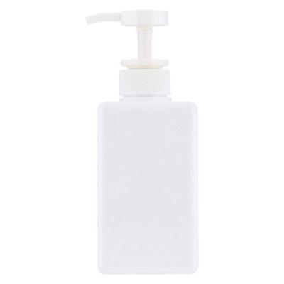 シャンプー用ディスペンサー ホワイト スクエア ボトル 450ml ベストコ