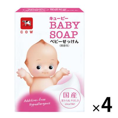 キューピー ベビーせっけん 90g 1セット（4個入） 牛乳石鹸共進社 低刺激・釜だき・赤ちゃん用