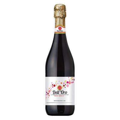 イタリア デル・オーロ ランブルスコ スパークリングワイン 赤 やや甘口 750ml 1本 日本酒類販売