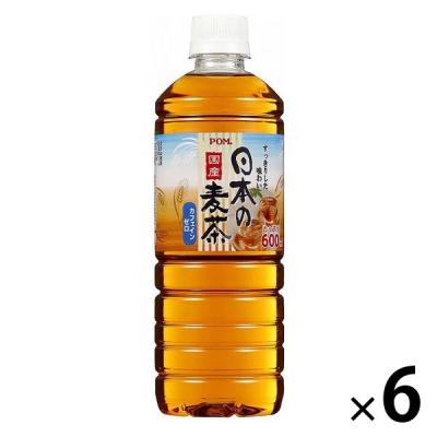 【アウトレット】えひめ飲料 ポン 日本の麦茶 　1セット（600ml×6本）　ペットボトル飲料　ノンカフェイン
