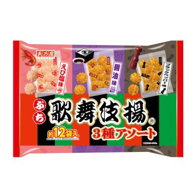 LOHACO - せんべい あられ 天乃屋 ぷち歌舞伎揚 3種アソート 12